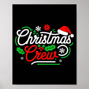 Christmas Crew Shirt Adult Men Women Kids Christma Poster