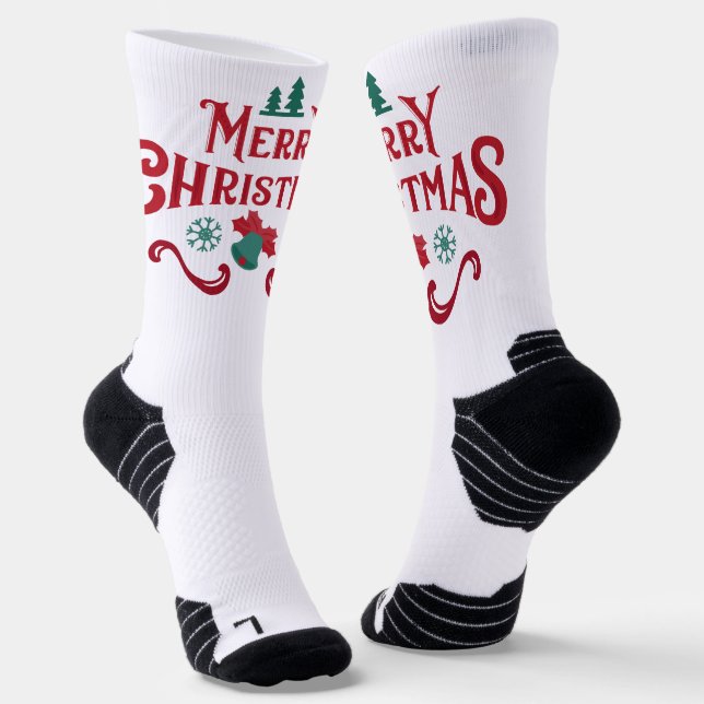 Christmas Crew Socks (Angled)