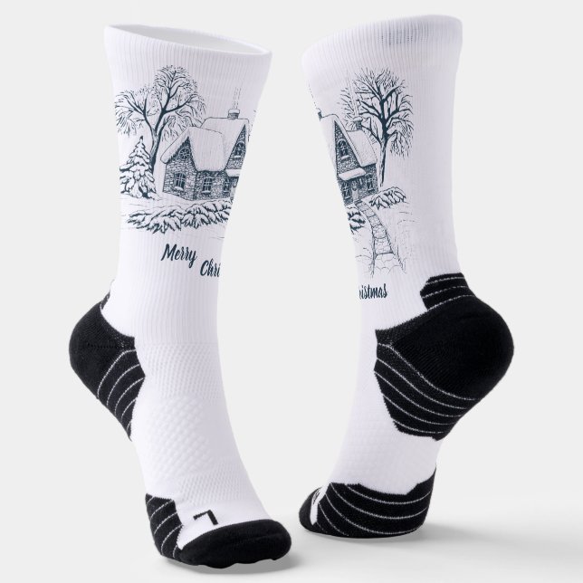 Christmas Crew Socks (Angled)
