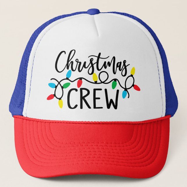 Christmas Crew With Lights-55600 Trucker Hat (Front)