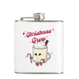 Christmas Crew Wrapped Flask