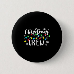 Christmas Crew Xmas Lights Family Matching Pajamas 6 Cm Round Badge