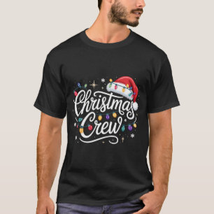 Christmas Crew Xmas Lights Family Matching Pajamas T-Shirt