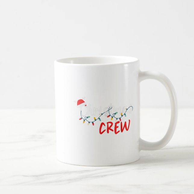 Christmas Crew Xmas Lights Family Matching Pyjamas Coffee Mug (Right)