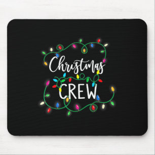 Christmas Crew Xmas Lights Family Matching Pyjamas Mouse Mat