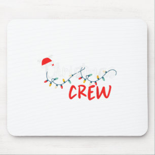 Christmas Crew Xmas Lights Family Matching Pyjamas Mouse Mat
