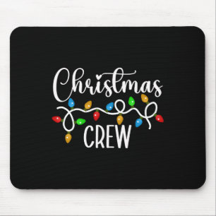 Christmas Crew Xmas Lights Family Matching Pyjamas Mouse Mat