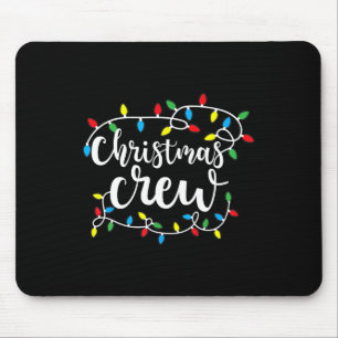 Christmas Crew Xmas Lights Family Matching Pyjamas Mouse Mat
