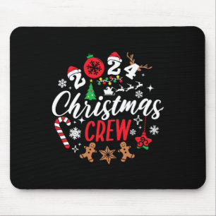 Christmas Crew Xmas Lights Family Matching Pyjamas Mouse Mat