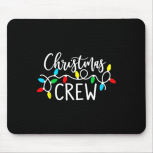Christmas Crew Xmas Lights Pajama Happy Holiday Bo Mouse Mat