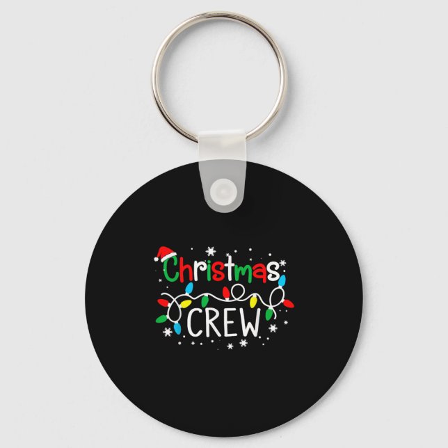 Christmas Crew Xmas Pj Christmas Family Matching P Key Ring (Front)
