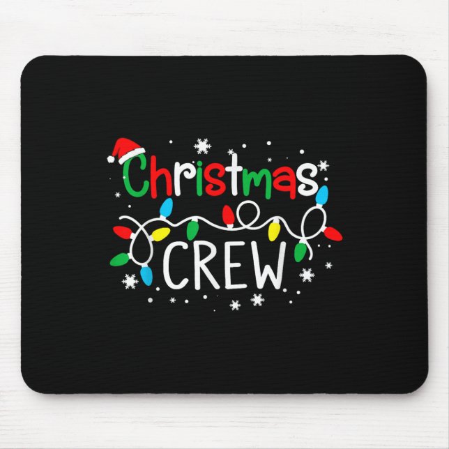 Christmas Crew Xmas Pj Christmas Family Matching P Mouse Mat (Front)