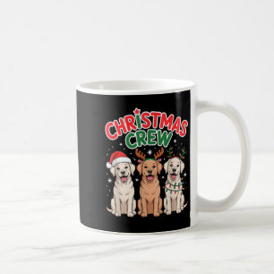 Christmas Crew Xmas Puppy Funny Christmas Labrador Coffee Mug