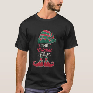 Christmas Cricket Player Cricketer The Cricket Elf T-Shirt
