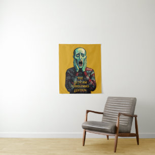 Christmas Crisis - Edvard Munch Seasonal Sweater Tapestry