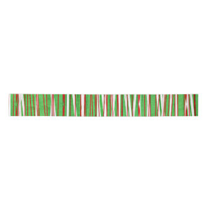 Christmas Crisscross, red and green Satin Ribbon