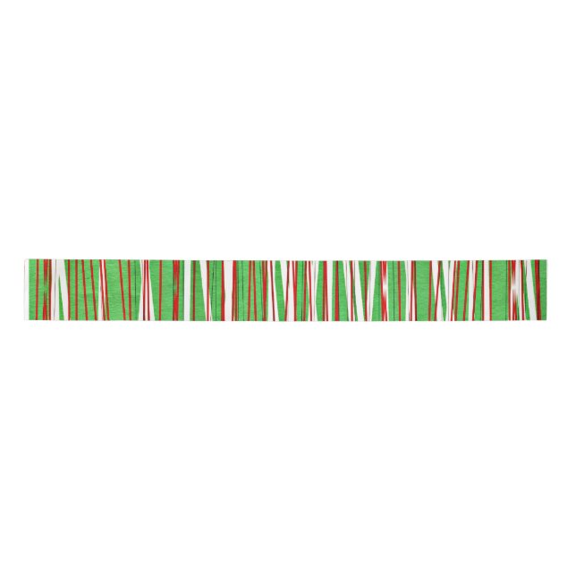 Christmas Crisscross, red and green Satin Ribbon (Front)
