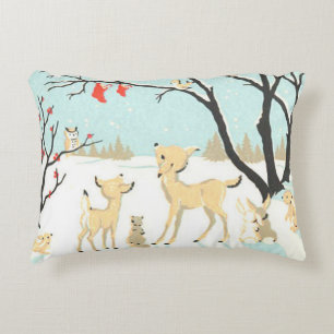 Christmas Critters Cosy Holiday Decor Pillow