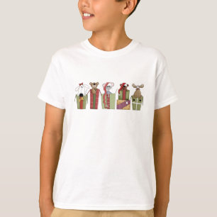 Christmas Critters Kids Shirts