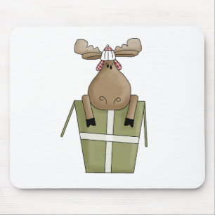 Christmas Critters · Moose & Gift Box Mouse Mat