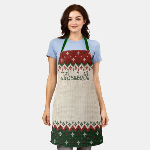 Christmas Crochet Holiday Apron