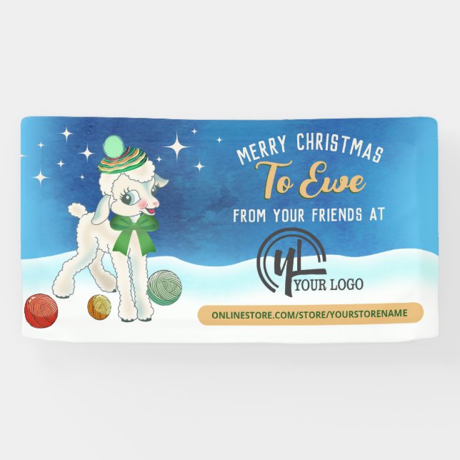 Christmas crochet knitting homespun craft show banner (Horizontal)