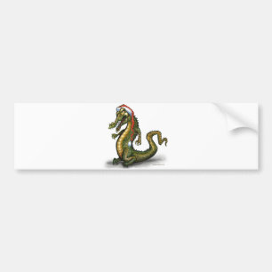 Christmas Crocodile Bumper Sticker