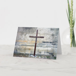 christmas cross holiday card