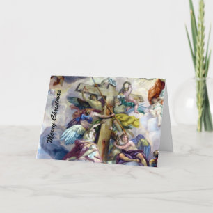 christmas cross holiday card
