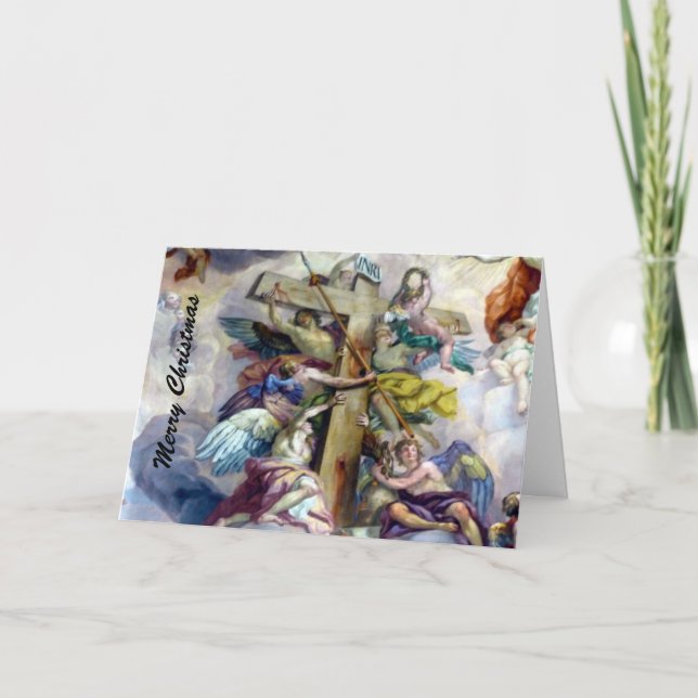 christmas cross holiday card (Front)