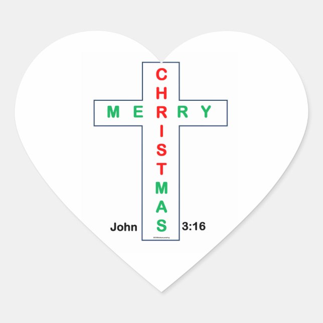 Christmas Cross Stickers (Front)