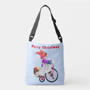 Christmas Crossbody Bag Gnome with Gifts