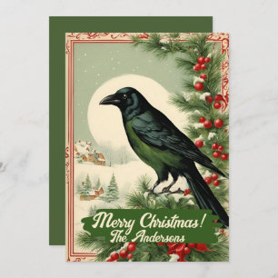 Christmas crow 2, Merry Christmas! Christmas card