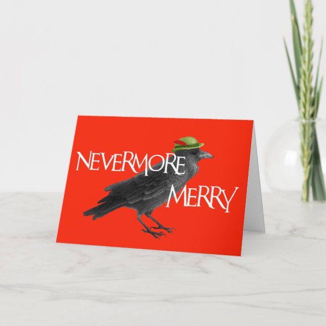 Christmas Crow Card (Front)