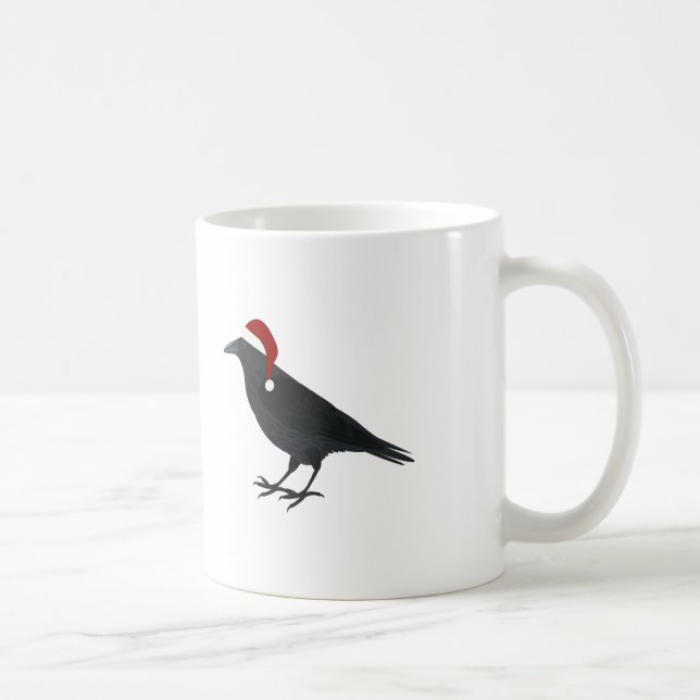 Christmas Crow Coffee Mug (Right)