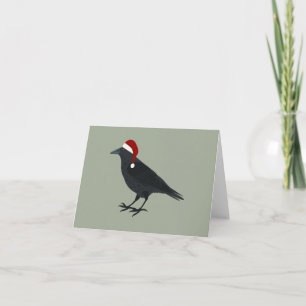 Christmas Crow Holiday Card