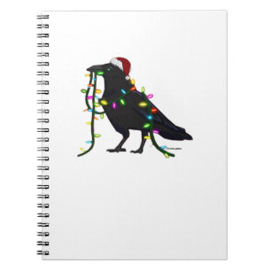 Christmas Crow Tis The Season Notebook
