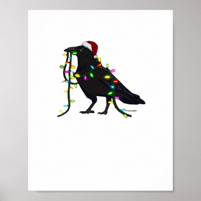 Christmas Crow Tis The Season Poster (Front)