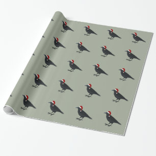 Christmas Crow Wrapping Paper