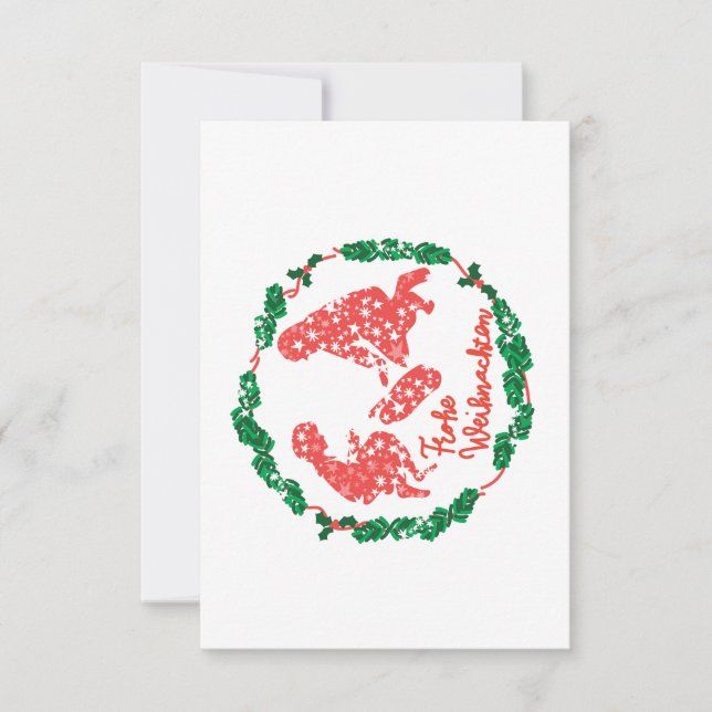 Christmas crown envelope card (Front)