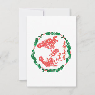 Christmas crown envelope card