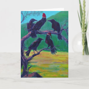 Christmas Crows Holiday Card