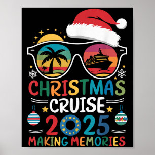 Christmas Cruise 2025 Men Women Kids Family Cruise Poster
