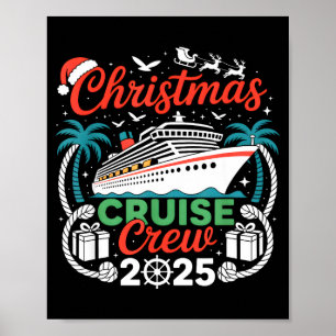 Christmas Cruise Crew 2025 Matching  Poster