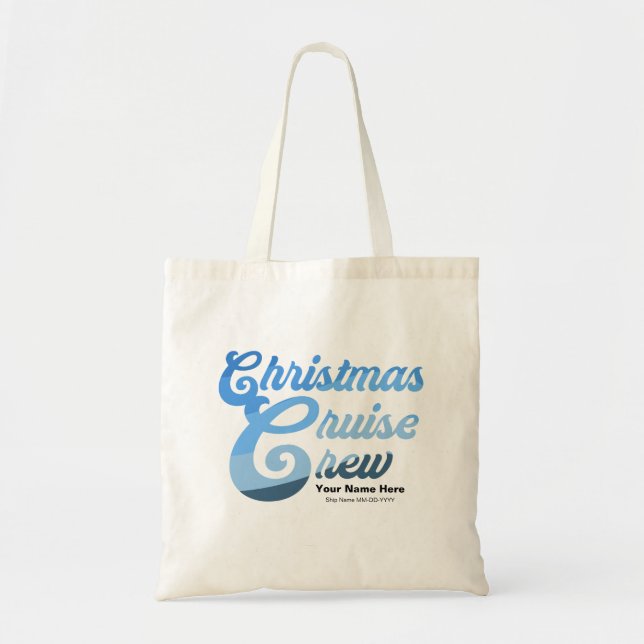 Christmas Cruise Crew Tote Bag (Front)