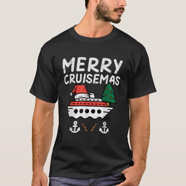 Christmas Cruise Merry Cruisemas Family Xmas Men W T-Shirt (Front)