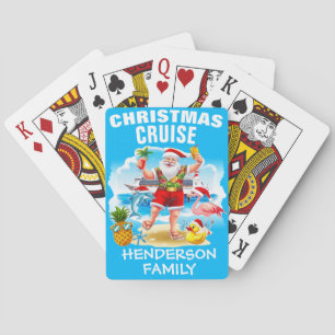 Christmas Cruise Peronalized Playing Cards