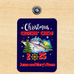 Christmas Cruisin' Crew Custom Ship  Magnet<br><div class="desc">This design may be personalised in the area provided by changing the photo and/or text. Or it can be customised by clicking Personalise this Template and then choosing the click to customise further option and delete or change the colour of the background, add text, change the text colour or style,...</div>