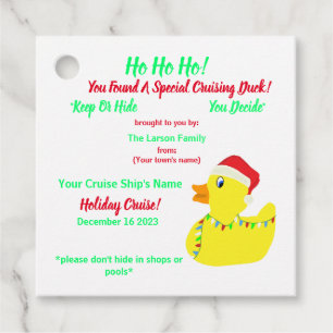 Christmas Cruising Duck Tag