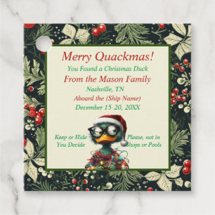 Christmas Cruising Duck Tags